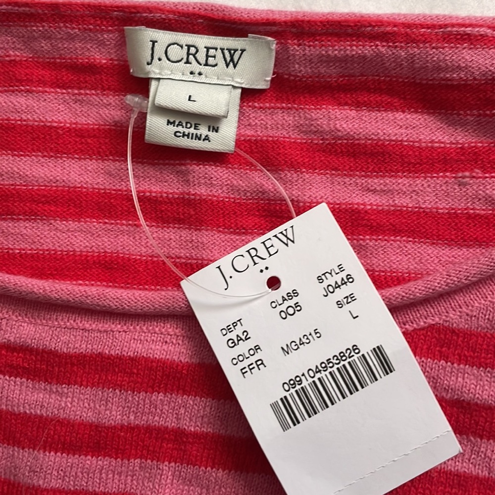 J. Crew Pink Bell Sleeve Sweater Top - Picture 5 of 7